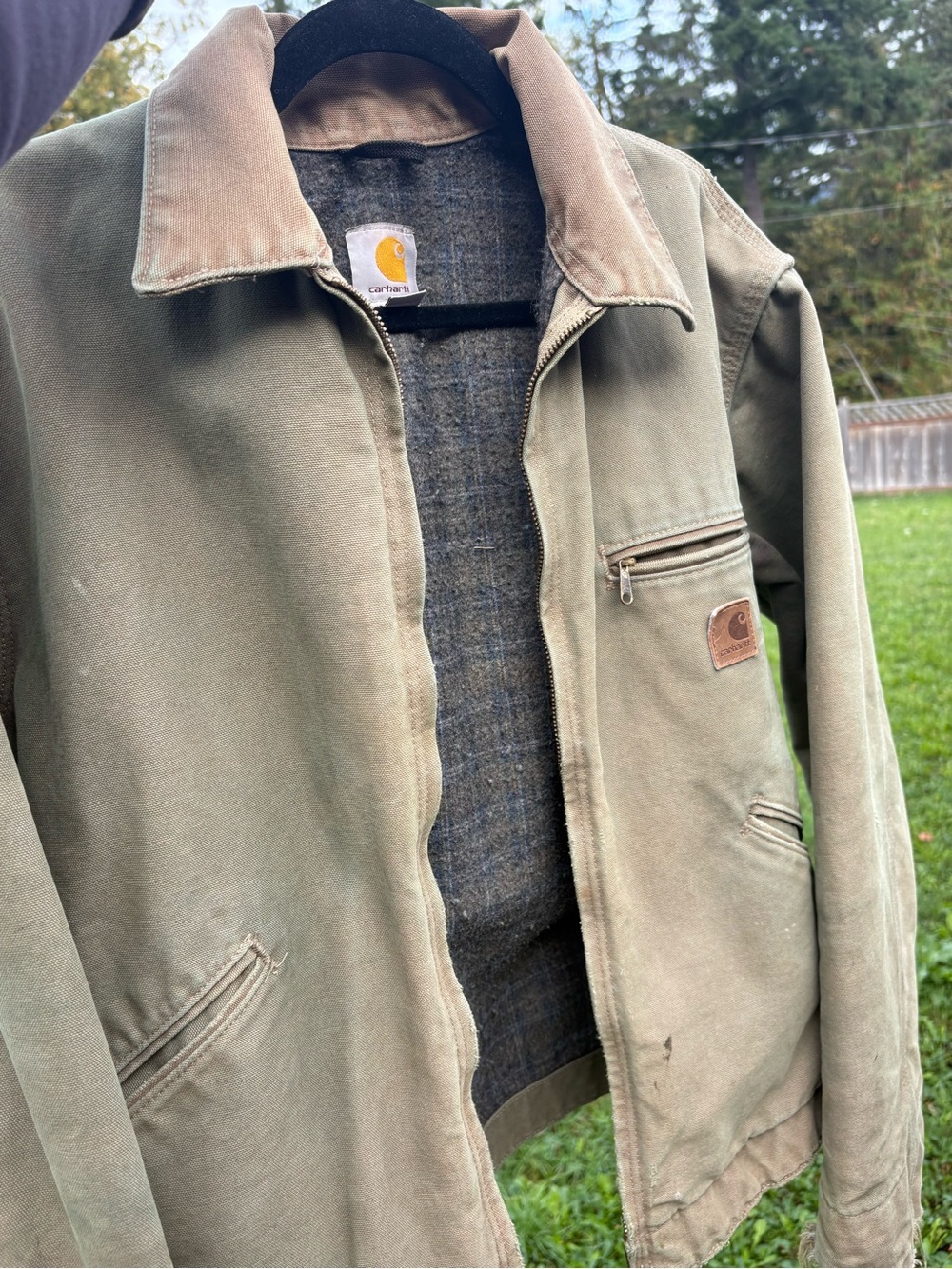 Vintage distressed Carhartt Detroit jacket
